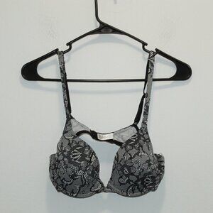 DreamFit Black and White Floral Bra Size 34B